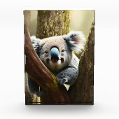 Happy Australian Koala In Tree,フォトブロック フォトブロック (正面)