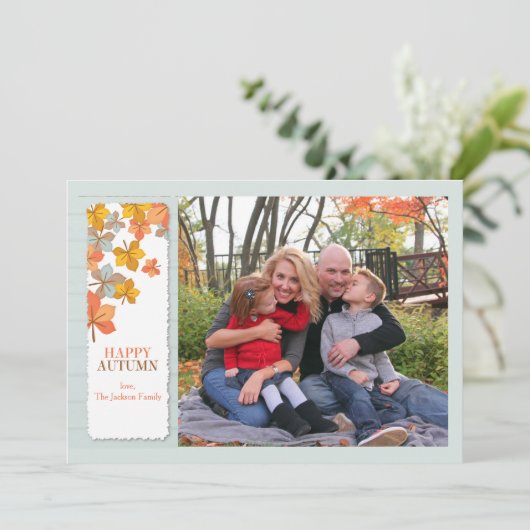 Happy Autumn Photo Card (スタンド正面)