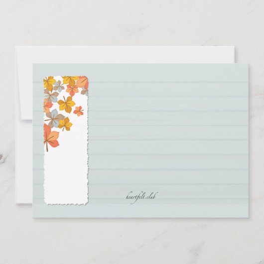 Happy Autumn Photo Card (裏面)