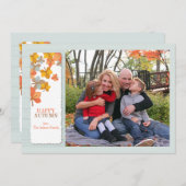 Happy Autumn Photo Card (正面/裏面)