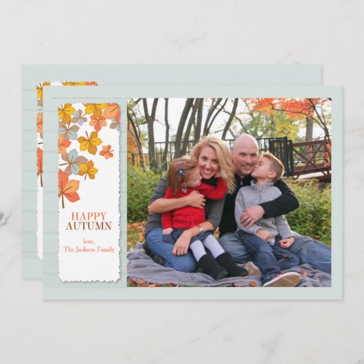 Happy Autumn Photo Card (正面/裏面)
