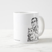 Happy B-dayパパby RoseWrites Specialty Mug ジャンボコーヒーマグカップ (正面右)