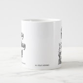Happy B-dayパパby RoseWrites Specialty Mug ジャンボコーヒーマグカップ (正面)