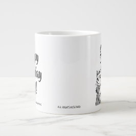 Happy B-dayパパby RoseWrites Specialty Mug ジャンボコーヒーマグカップ