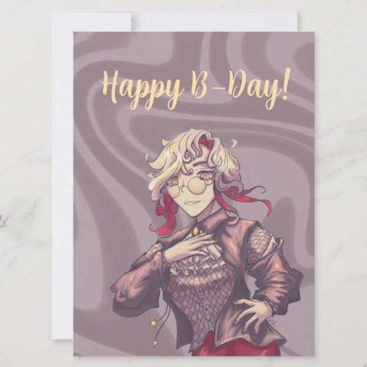 Happy B-Day Citrine Anime シーズンカード (正面)