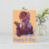 Happy B-Day wolf シーズンカード (スタンド正面)