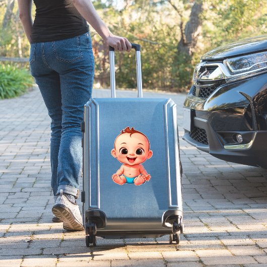 Happy Baby Cartoon シール (スーツケースインサイチュ)