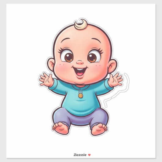 Happy Baby Cartoon シール (シート)