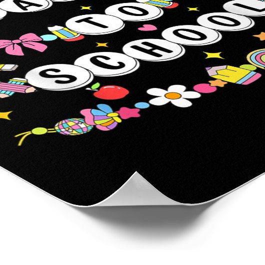 Happy Back To School Bracelet First Day Of School  ポスター (角)