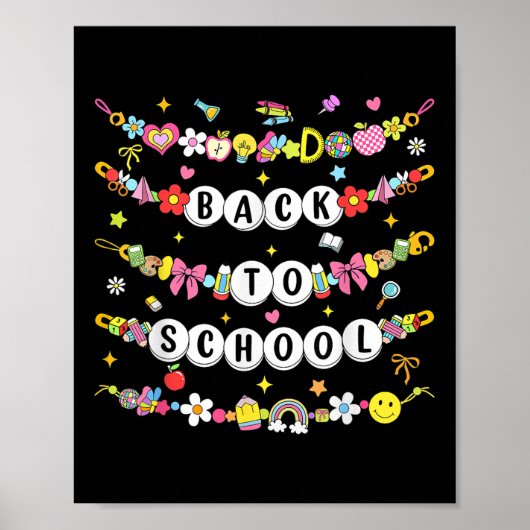 Happy Back To School Bracelet First Day Of School  ポスター (正面)