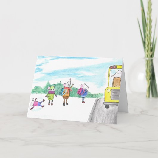 Happy Back-to-School Rats Card カード (正面)