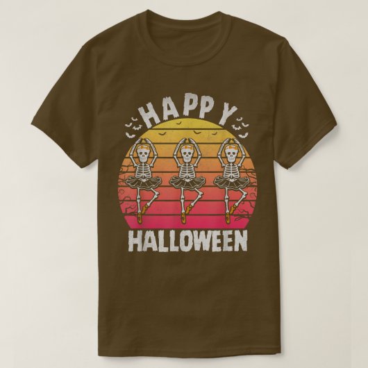 Happy Balletween Skeleton Ballerina Dancing Skelet Tシャツ (デザイン正面)