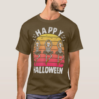 Happy Balletween Skeleton Ballerina Dancing Skelet Tシャツ
