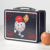 Happy Baseball with Pizza メタルランチボックス (インサイチュ)