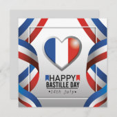 Happy Bastille Day - 14th July 案内状 (正面/裏面)