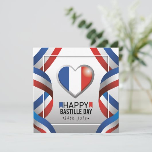 Happy Bastille Day - 14th July 案内状 (スタンド正面)