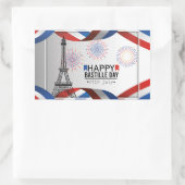 Happy Bastille Day - 14th July 長方形シール (バッグ)