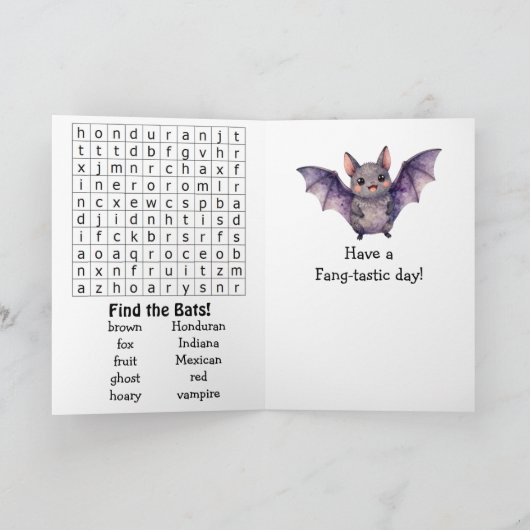 Happy Bat Appreciation Day | April 17th カード (内部)