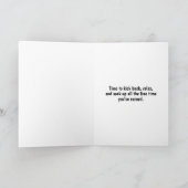 Happy Beach Retirement Personalized Card カード (内部)