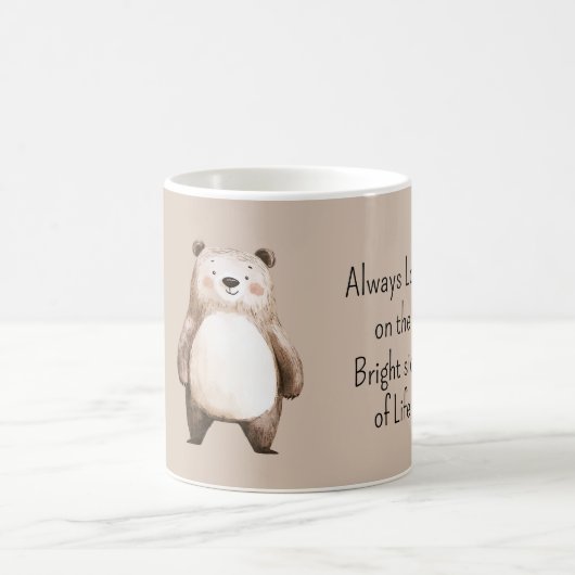 Happy Bear Bright Side of Life コーヒーマグカップ (中央)