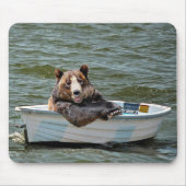 Happy Bear in Dingy マウスパッド (正面)
