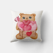 Happy bear in love full of love クッション (裏面)