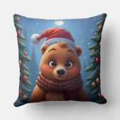 Happy Bear in Santa Hat  クッション (裏面)