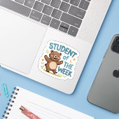 Happy Bear "Student of the Week" Reward Sticker  シール (ノートパソコンとiPhone)
