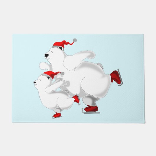 Happy Bears Christmas Doormat ドアマット (正面)