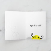 Happy Beeカード「Bee Happy」 カード (内部)