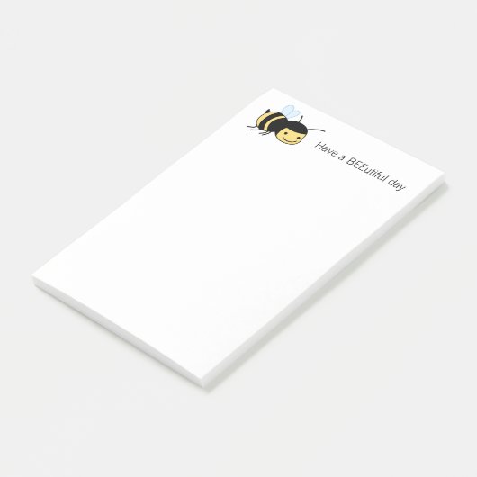 Happy Bee BEEutiful (美しい)日 ポストイット (アングル)