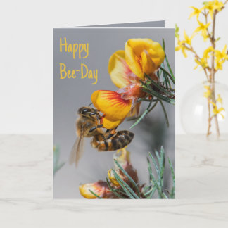 Happy Bee-day誕生日写真 カード