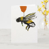 Happy Bee-Day Card カード (黄色い花)
