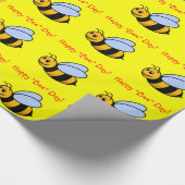 Happy "Bee" Day Gift Wrap ラッピングペーパー (角)