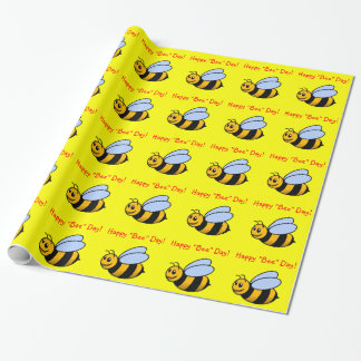 Happy "Bee" Day Gift Wrap ラッピングペーパー
