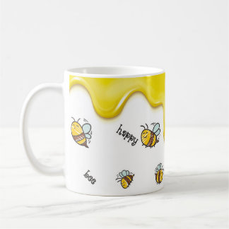 Happy bee, Jollibee-Tasse, fröhliche Tasse,  コーヒーマグカップ