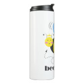 Happy bee princess with crown and shagon Bee Kind タンブラー (回転左)