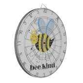 Happy bee princess with crown and shagon Bee Kind ダーツボード (正面左)