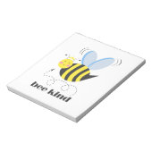 Happy bee princess with crown and shagon Bee Kind ノートパッド (回転)