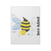 Happy bee princess with crown and shagon Bee Kind ノートパッド (回転)