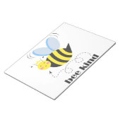 Happy bee princess with crown and shagon Bee Kind ノートパッド (アングル)