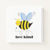 Happy bee princess with crown and shagon Bee Kind ノートブック (裏面)