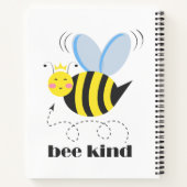 Happy bee princess with crown and shagon Bee Kind ノートブック (裏面)