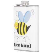 Happy bee princess with crown and shagon Bee Kind フラスク (左)