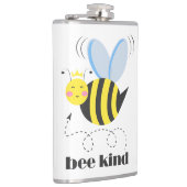 Happy bee princess with crown and shagon Bee Kind フラスク (右)