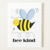 Happy bee princess with crown and shagon Bee Kind プランナー手帳 (裏面)