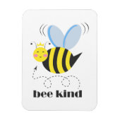 Happy bee princess with crown and shagon Bee Kind マグネット (縦)
