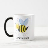 Happy bee princess with crown and shagon Bee Kind モーフィングマグカップ (左)