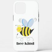 Happy bee princess with crown and shagon Bee Kind Case-Mate iPhoneケース (裏面)