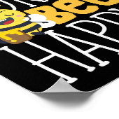 Happy Beekeeper Honey Bee Pun ポスター (角)